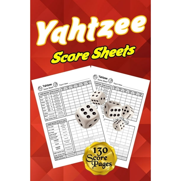Yahtzee Score Sheets 130 Pads For Scorekeeping Yahtzee Score Pads Yahtzee Score Cards With Yahtzee score sheets 130 pads for scorekeeping yahtzee score pads yahtzee score cards with
