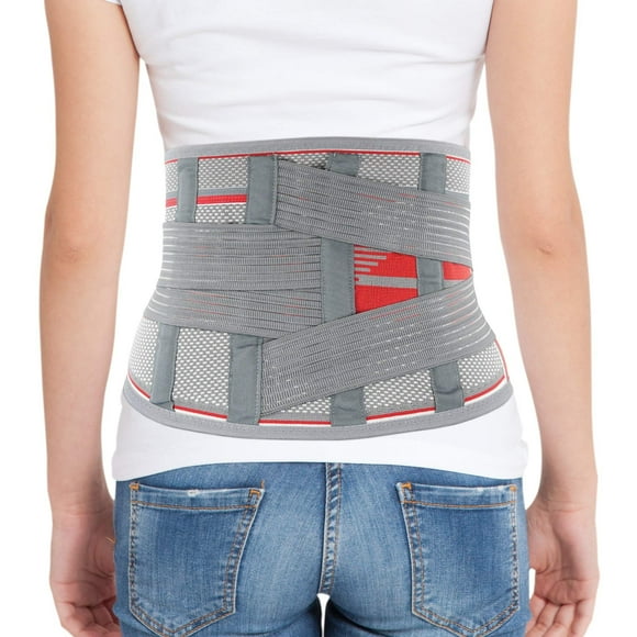 Faja lumbar ORTONYX con almohadilla de soporte lumbar - Cinturón lumbosacro de grado médico para hombres y mujeres - Con almohadilla lumbar, alivia el dolor lumbar, hernia discal, ciática y enfermedad