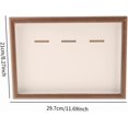 thumbnail image 3 of Medal Display Shadow Box Frame Medal Display Case Wooden Photo Frame For Runners , Wood Color A3,A4, 3 of 6
