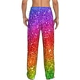 thumbnail image 3 of Balery Men'S Colorful Glitter Pants,Sleepwear Pants,Pajama Pants,Pj Bottoms Drawstring And Pockets-Large, 3 of 9