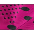 thumbnail image 4 of Ambesonne Hot Pink Quilted Bedspread Set 3 Pcs, Pop Art Inspired Dots, King Size, Hot Pink Black, 4 of 5
