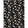 thumbnail image 3 of Challis Rayon Printed Vadin, Floral Fabric, Dress Fabric (ROYAL/RED/BLUE, ByYard), 3 of 4