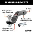 thumbnail image 3 of Curt Hitch 45332 Trailer Hitch Ball Mount, 3 of 6