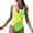 Yellow, variant on Womens One Piece Swimsuits Tummy Control Bathing Suits for Women Sexy Halter Solid Color Bikini Swimsuit