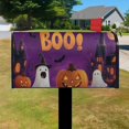 thumbnail image 3 of Scary Pumpkin Bat Spider Purple Spooky Halloween Mailbox Covers,Magnetic 21x25.5 Inch Mailboxwrap Waterproof Durable Halloween Post Letter Box Covers for Rustic Farmhouse Home Decorative, 3 of 4