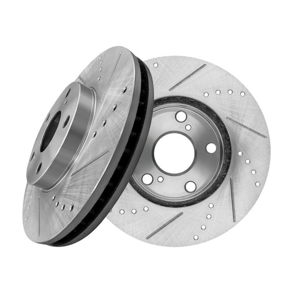 Front Drilled Slotted Brake Disc Rotors 275mm For 1998-2003 Toyota Sienna