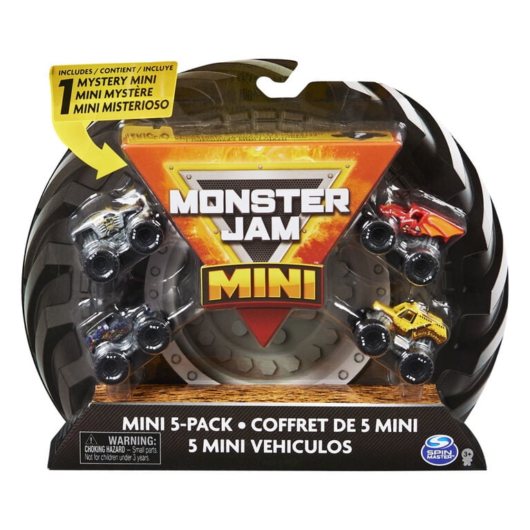 Monster Jam Official Mini Collectible Monster Trucks 5 Pack With 1 monster-jam-official-mini-collectible-monster-trucks-5-pack-with-1