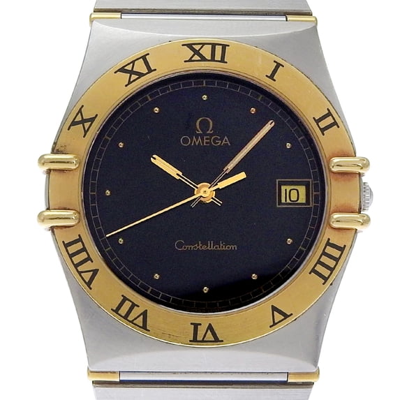 Pre-Owned OMEGA Constellation Men's Watch, Stainless Steel, Silver Quartz Movement, Analog...