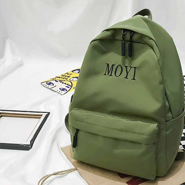 Fashion Women Nylon Solid Color Capacity Student Backpack Travel Couple Bag