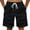Black, variant on Casual Shorts for Men Summer Fashion Sports Cargo Straight Leg Loose Beach Gym Bottom Shorts Grey
