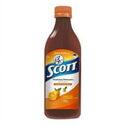 Scott Emulsion Orange Flavor - Family Size 400ml - Vitamin Supplement Rich in Cod Liver Oil, Vitamins a and D, Calcium and Phosphorus - Emulsion Scott Naranja