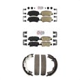 thumbnail image 1 of Transit Auto Front Rear Ceramic Disc Brake Pads and Parking Shoes Kit for Car 2014 Kia Forte Koup KNN-101121, 1 of 8