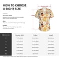 thumbnail image 4 of Yiaed Summer Travel Print Women's T Shirt V-Neck Short Sleeve Shirt Casual Breathable Tee Summer Tops-Large, 4 of 5
