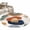beige, variant on Boho Round Area Rug 3.3Ft Washable Circle Rugs for Dining Room Table, Bohemia Middle Century Leaves Abstract Minimalist Beige Non-Slip Carpet Floor Mats Indoor Outdoor Carpet Runner Home Decor