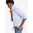 thumbnail image 2 of Ellos Women's Plus Size Long Sleeve Button-Down Shirt Oversized Tunic Blouse, 2 of 5