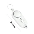 thumbnail image 3 of 2-en-1 Llavero Power Bank Mini Cargador Impermeable 2000mAh (Blanco para Tipo C), 3 of 6