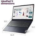 thumbnail image 4 of Lenovo IdeaPad 1i 15.6" FHD Touchscreen Laptop, Intel Core i5-1335U, 8GB DDR4 RAM, 256GB SSD, Windows 11 Home, Copilot AI, Intel Iris Xe Graphics, Abyss Blue, 83B40006US, 4 of 5