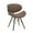Brown, variant on Armen Living Mid-Century Upholstered Dining Chair in Espresso Oak Finish