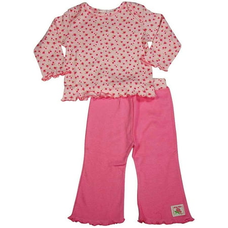 - Mish Mish - Baby Girls Long Sleeved Pant Set Pink / 3 Months