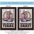 thumbnail image 5 of Toland Home Garden Don't Mess With Texas Cowboy Texas Flag Double Sided 28x40 Inch, 5 of 5