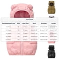 thumbnail image 3 of IVEYRTF Childrens Hooded Vests with Ears Lightweight Warm Jacket for Boys and Girls Spring and Fall Wear Soft Comfortable Casual Daily Wear Outdoor(Black,5 Years), 3 of 8