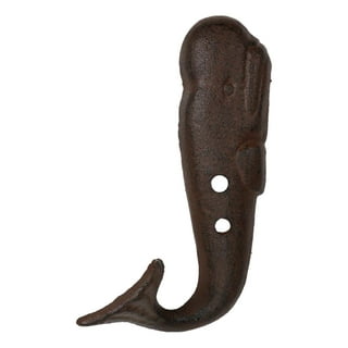 White Whale Tail Wall Hook Set of 2 by HomArt - Seven Colonial