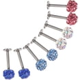 thumbnail image 4 of Pendientes de tachuelas de 8pcs Pendientes de cartílago Tragus Pendientes perforados Pendientes perforados, 4 of 5