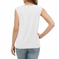 thumbnail image 5 of Hxlamzoo Women's Sleeveless Cami with Ruffle, Solid, Casual Summer Top, 5 of 5
