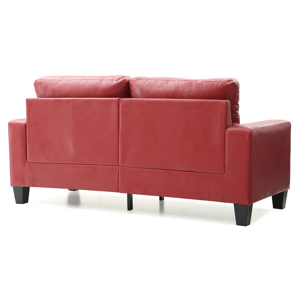 Glory Furniture Newbury Sofa in Red Color