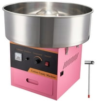 KFFKFF Commercial Cotton Candy Maker, 1000W Cotton Candy Maker with Stainless Steel 2 Ounces Bowl, Sugar Scoop, Storage Drawer, Pink