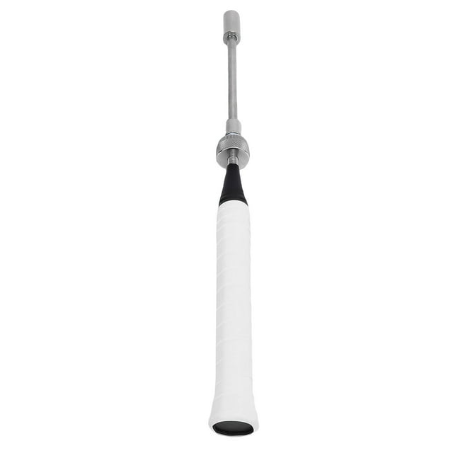 Badminton Racket Swing Trainer Badminton Training Tool Badminton Practice Tool for Finger Arm Strength with Ergonomic Anti Slip Handle Lightweight Durable Stainless Steel