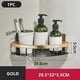 thumbnail image 1 of Bathroom Shelf No Drill Wall Mounted Shampoo Bottle Shower Corner Rack Toilet Storage Rack Aluminum Bathroom Kitchen Accessories, 1 of 7