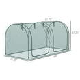 thumbnail image 2 of Outsunny 8 x 4ft Crop Cage with Two Zippered Doors and Storage Bag, Green, 2 of 10