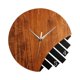thumbnail image 4 of Reloj de pared de madera colgante de 30 cm, silencioso, para decoración del hogar y la oficina, reloj abstracto. Madera oscura, 4 of 9