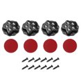 thumbnail image 1 of 4Pcs Ruedas de Caster Autoadhesivas, Rodillos Giratorios Mini de 360 Grados (Negro, 5 Bolas de Acero Rodantes), 1 of 6