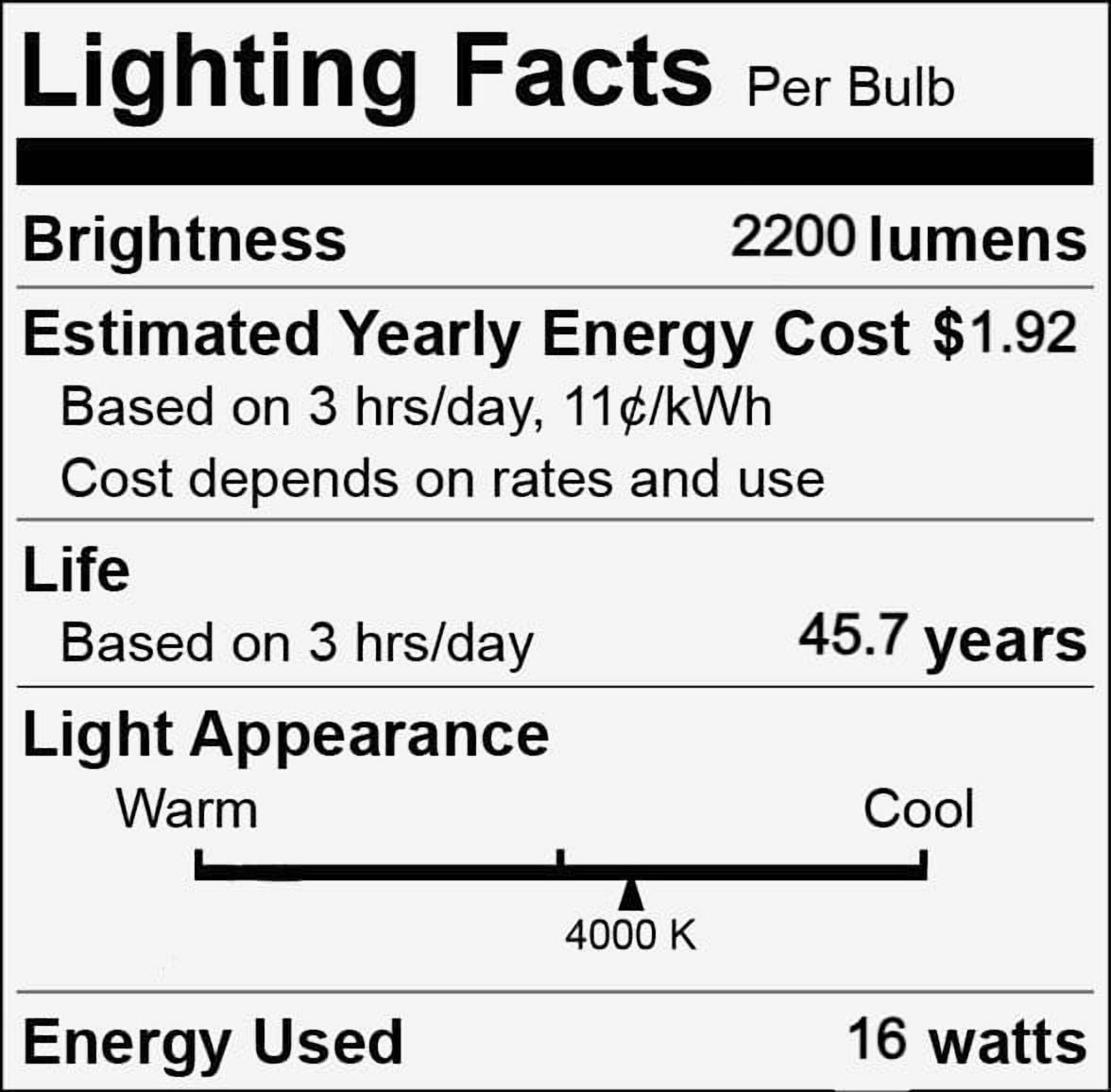 (case of 20) GE LED16BDT8/G4/840 LED tube 48" T8 type B 16 watt Cool white 4000K LED tube