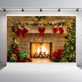 thumbnail image 1 of Fondos de fotografía de Navidad, impresión portátil, estilo navideño, plegable para juegos y actividades de fiesta, decoración del hogar, 1 of 4