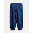 thumbnail image 2 of Wonder Nation Baby and Toddler Girls' Fleece Jogger Pants, Sizes 6M-5T, 2 of 3
