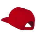 thumbnail image 3 of Greek Alphabet Lambda Embroidered Flat Bill Cap - Red OSFM, 3 of 5