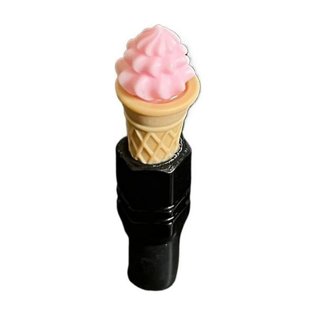 Adorable Ice Cream Design Bike Valve Caps PVC Silicone Universal Fit for Presta Valves Dustproof Protection