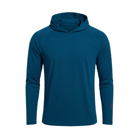 Men's UV Protection Hoodie UPF50 Hoodie Long Sleeve Quick-Drying Lightweight Athletic Outdoor Sports Hiking Workout Shirt with Hood