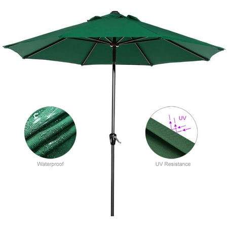 Greenwise 9ft Patio Umbrella With Tilt Crank Outdoor Market Greenwise 9ft Patio Umbrella With Tilt