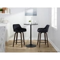 thumbnail image 4 of LumiSource Brown Daniella 26" Fixed-Height Counter Stool - Set of 2, 4 of 11