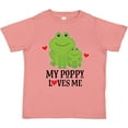 thumbnail image 3 of Inktastic My Poppy Loves Me Grandson Frog Gift Boys Toddler T-Shirt, 3 of 5