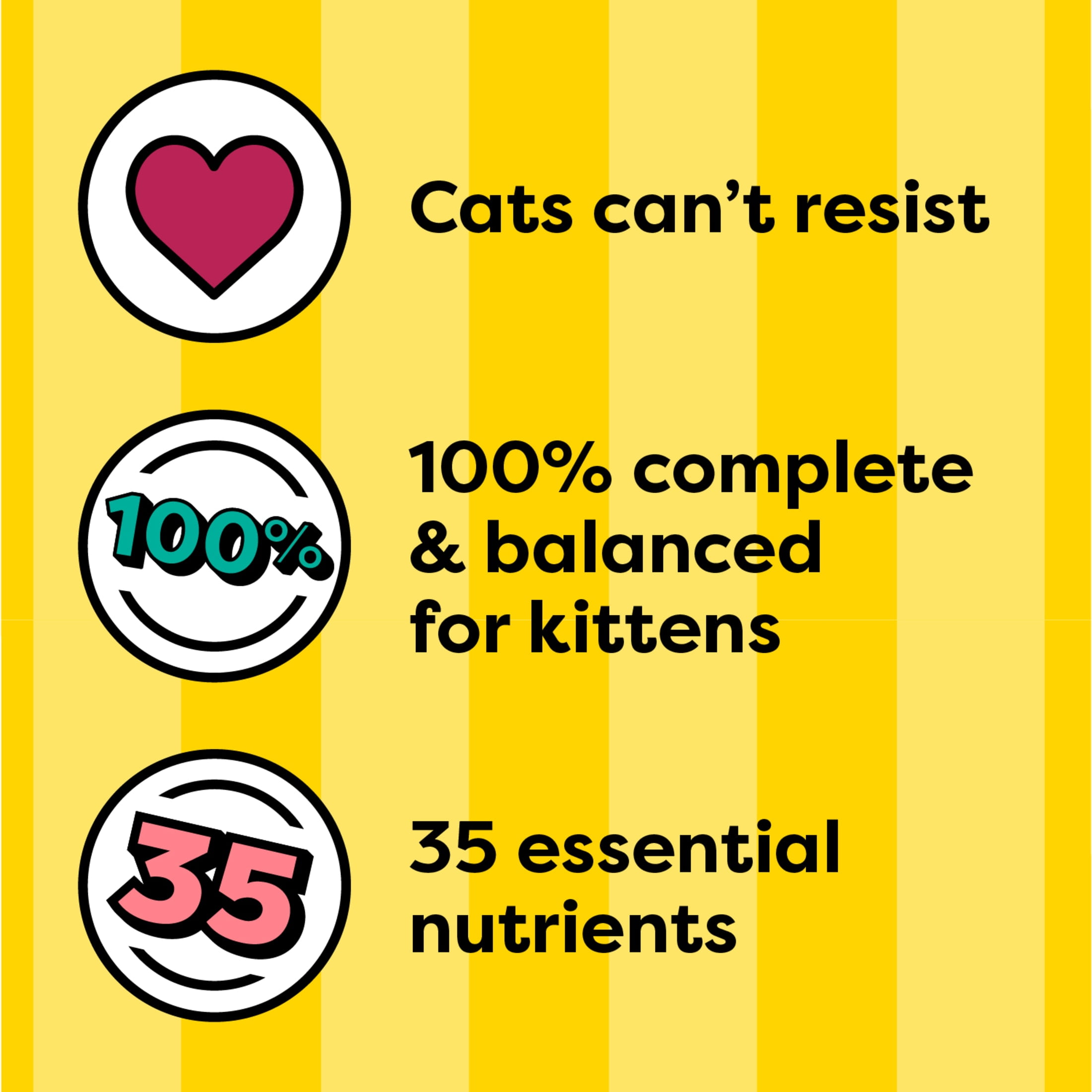 Temptations Tasty Chicken & Dairy Flavor Kitten Dry Cat Food, 13.5 lb Bag