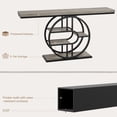 thumbnail image 4 of QinaQin 55-Inch Industrial Style Console Table, Four-Tier Round Base Entryway Table, Sofa Back Table, Narrow Entryway Side Table, Hallway Side Table, 4 of 8