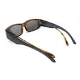 thumbnail image 3 of Polarized 58mm Womens Rhinestone Trim Slim Fit Over Sunglasses Slate Black, 3 of 5