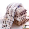 thumbnail image 1 of Nvzi toallas de baño, toalla de mano de algodón suave para el hogar, súper suave, altamente absorbente para ducha, piscina, toalla de mano de 27,56 x 11,81 pulgadas (marrón), 1 of 5