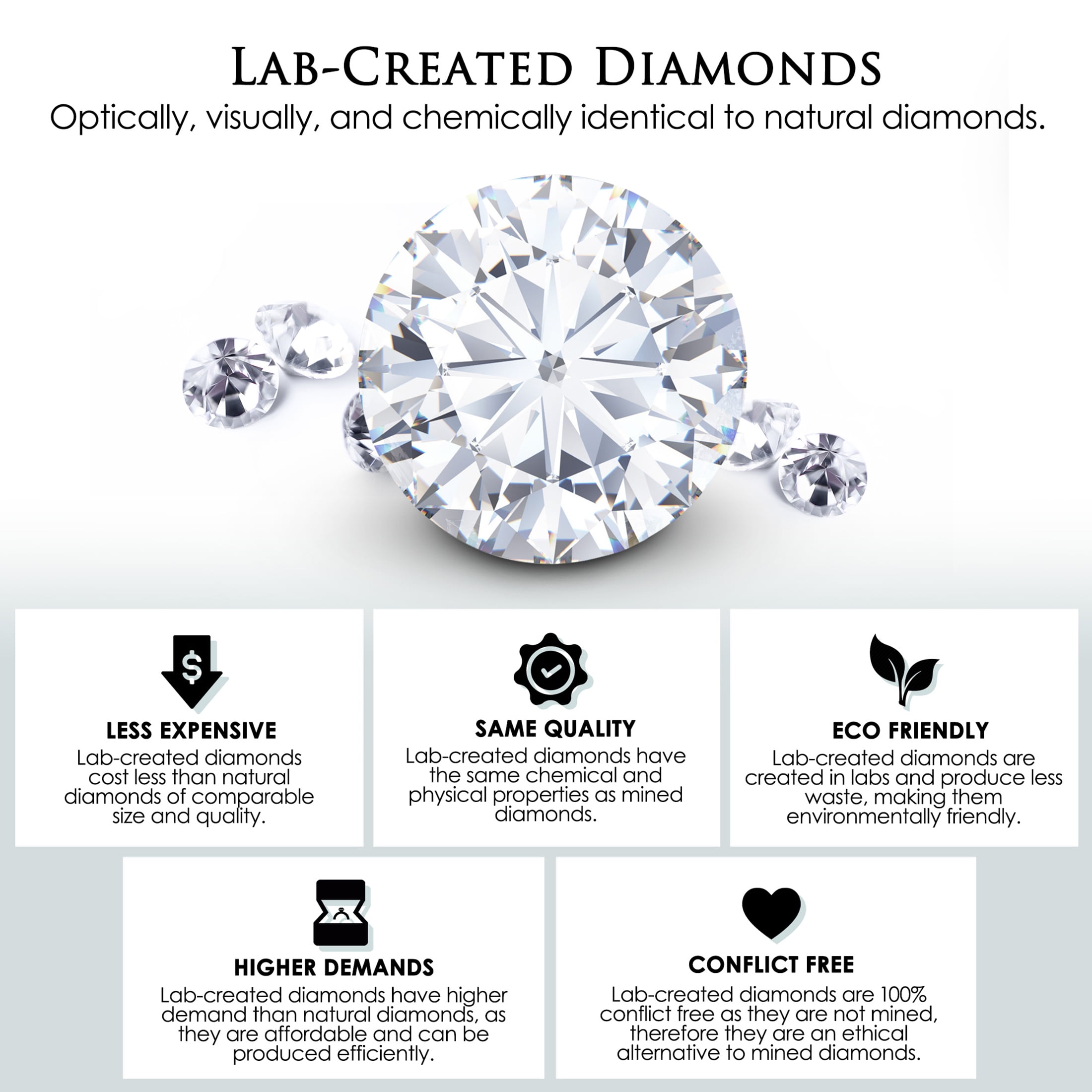 Created Forever Women's 5/8 Carat T.G.W. Lab Created Diamond Platinum Plated Sterling Silver Semi-Eternity Ring