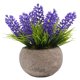 thumbnail image 1 of Miniatura de Lavanda Púrpura en Maceta de Pulpa Ovalada, Decoración de Interior con Planta Artificial de Suculenta, Modelo PB07-5, Incluye 1 Pieza (Tamaño Grande), 1 of 6